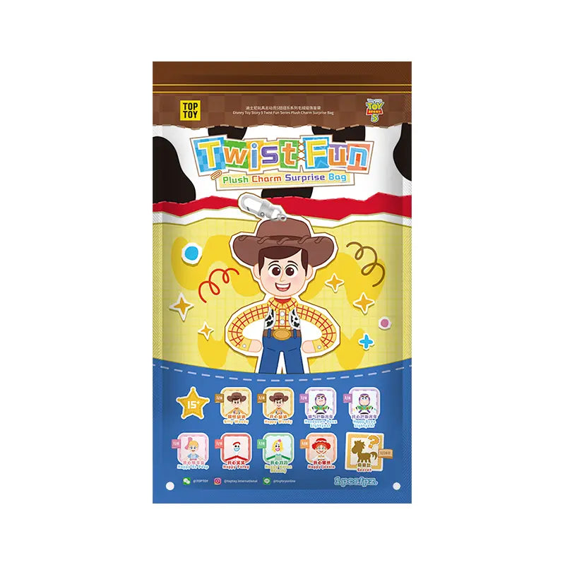 [TOPTOY] Disney Toy Story 5 Twist Fun Series Plush Charm Surprise Bag-Cute & Playful Toy, Desktop Ornament, Birthday Gift Backtoschool