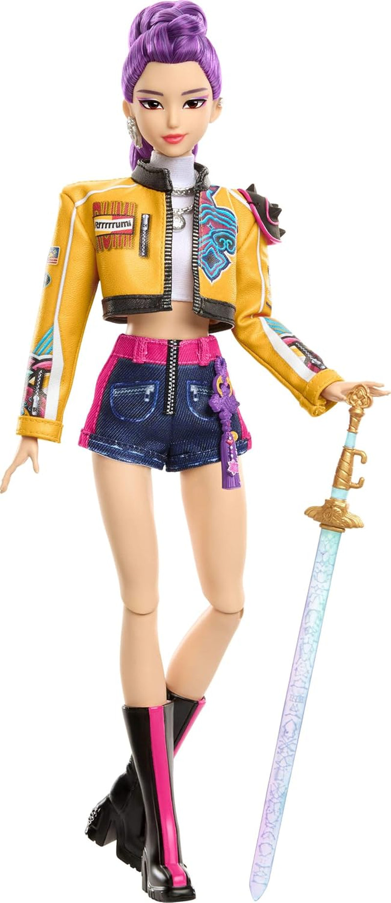 Kpop Demon Hunters HUNTR/X Rumi Fashion Doll | Wearing “How It’S Done” Performance Look, Sword Accessory​​, Inspired by the Movie